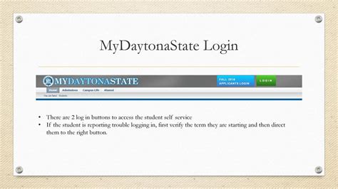 mydaytonastate sign in self service